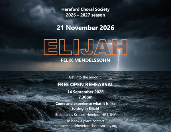 21 Nov 2026 - Mendelssohn, Elijah